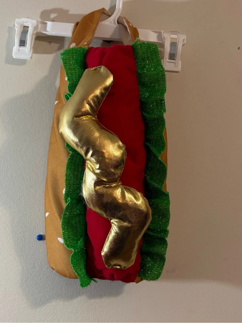 Halloween Cat Dog Hotdog Costume Size Small medium Velcro closure